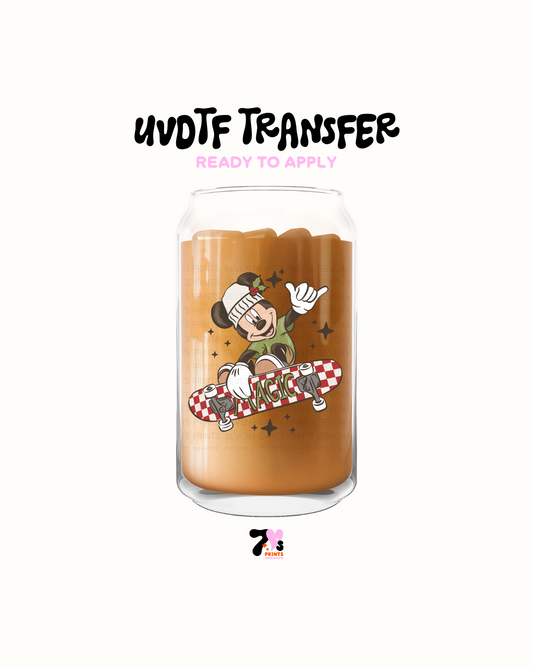 Green mouse xmas - UVDTF Decal