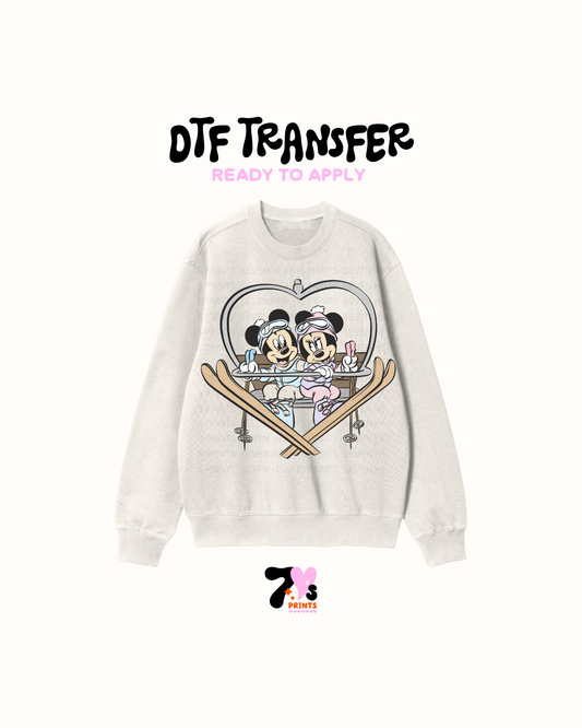 Ski resort mouse- DTF Transfers