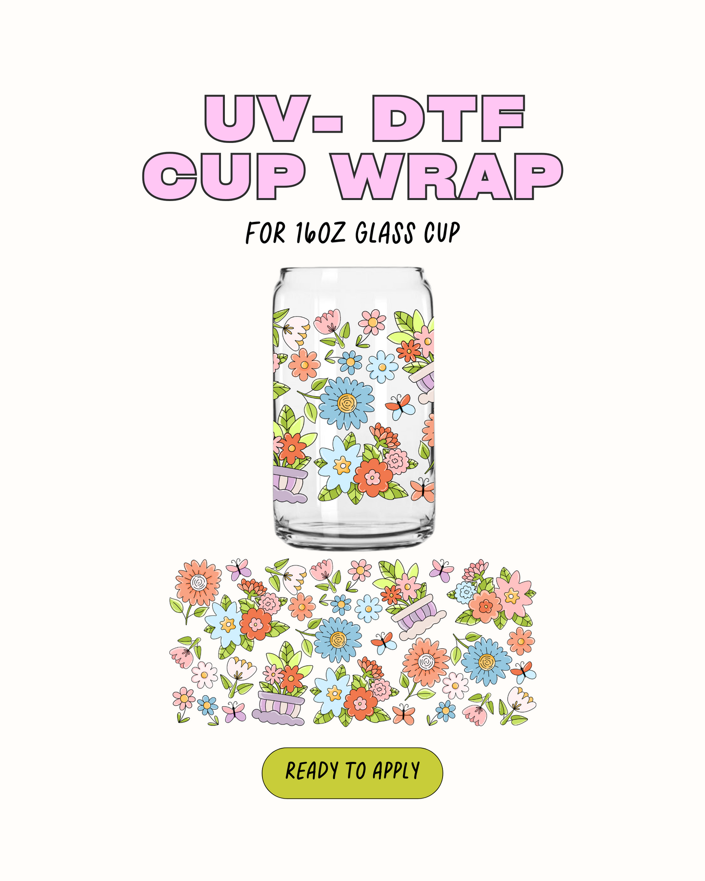 Spring flowers - UV DTF