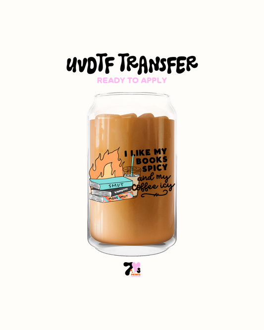 I like my books spicy - UVDTF Decal
