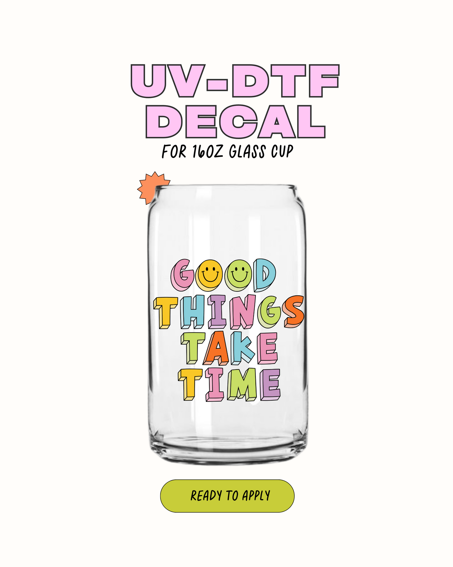 Good things take time - UVDTF