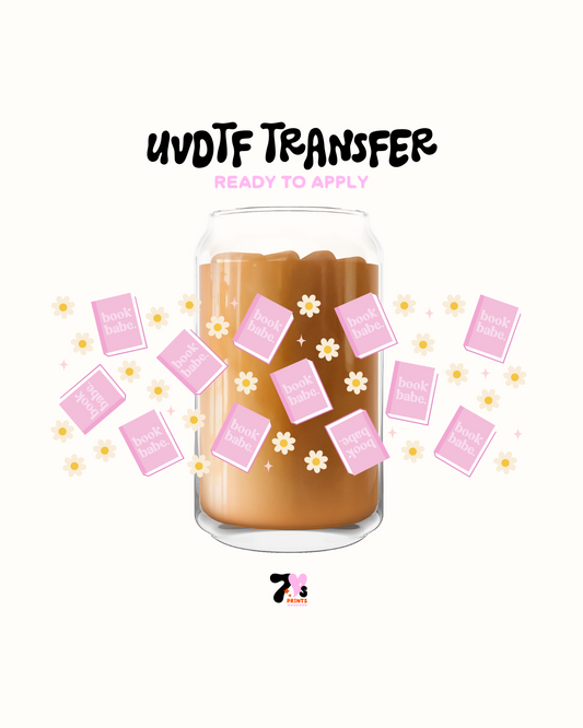 Book babe - UVDTF Wrap