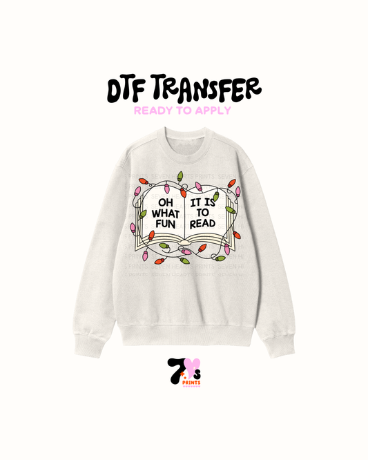 Oh what  fun - DTF Transfers
