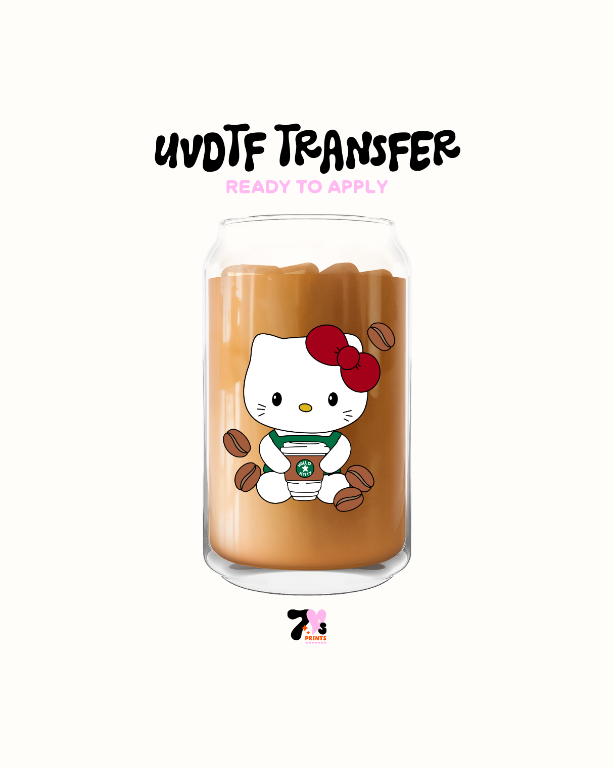Coffee kitty- UVDTF Decal