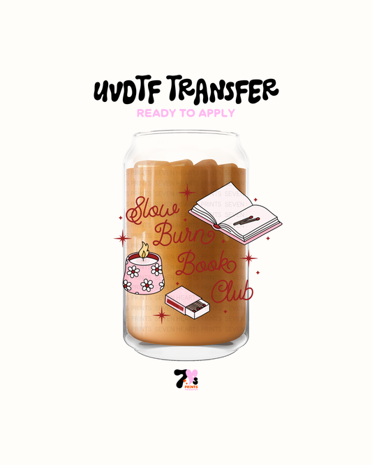 Slow born Book Club ( Red) - UVDTF Decal