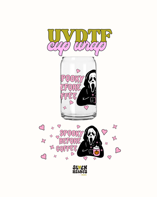 Spooky before coffee - UV DTF