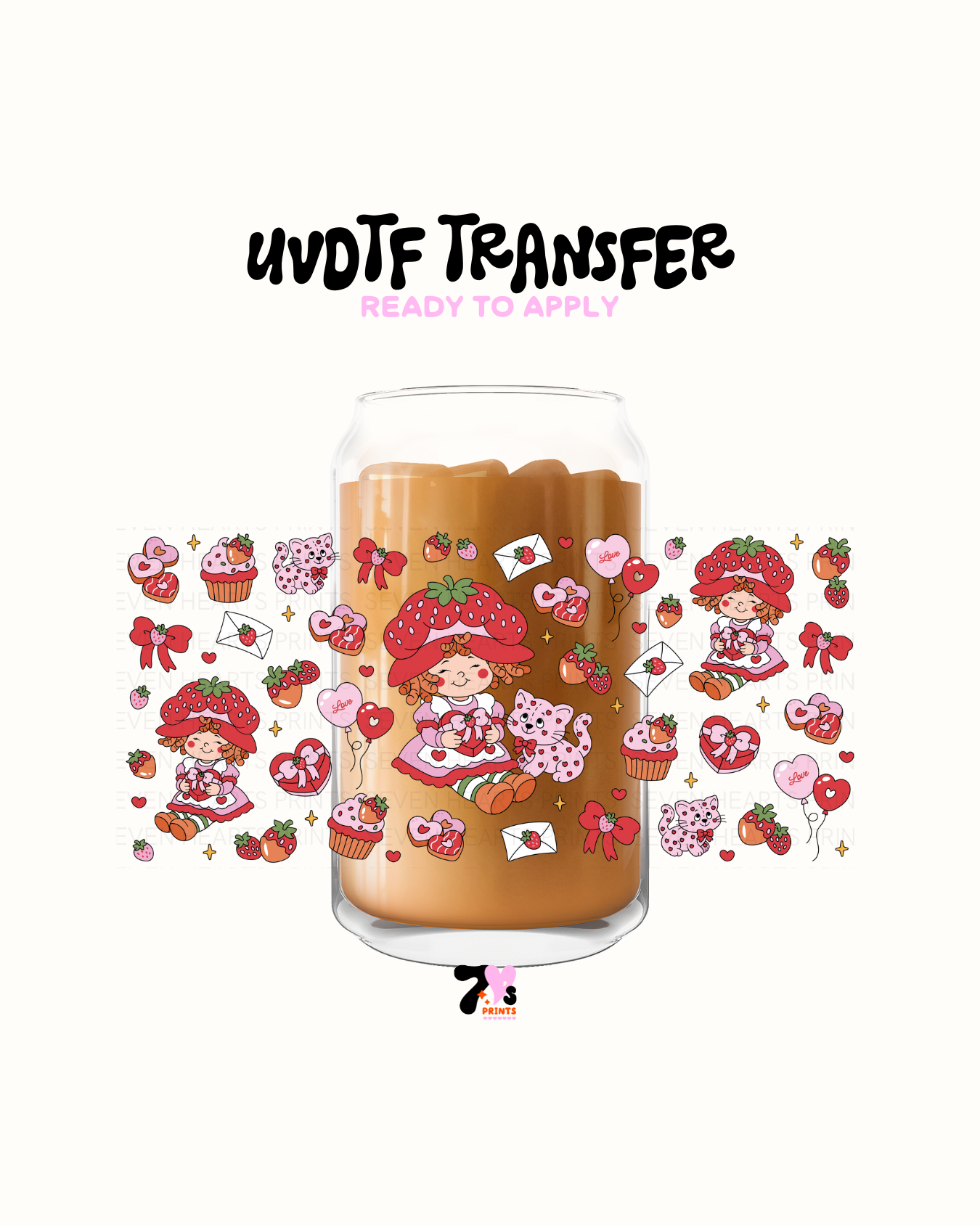 Valentine Strawberry - UVDTF Wrap