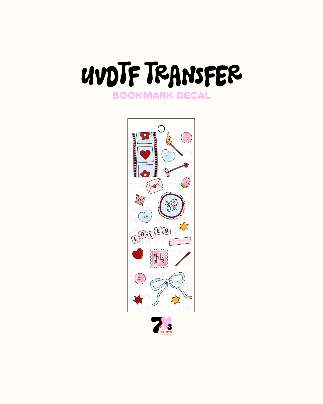 Mix Tape Icons - UVDTF Bookmark Decal