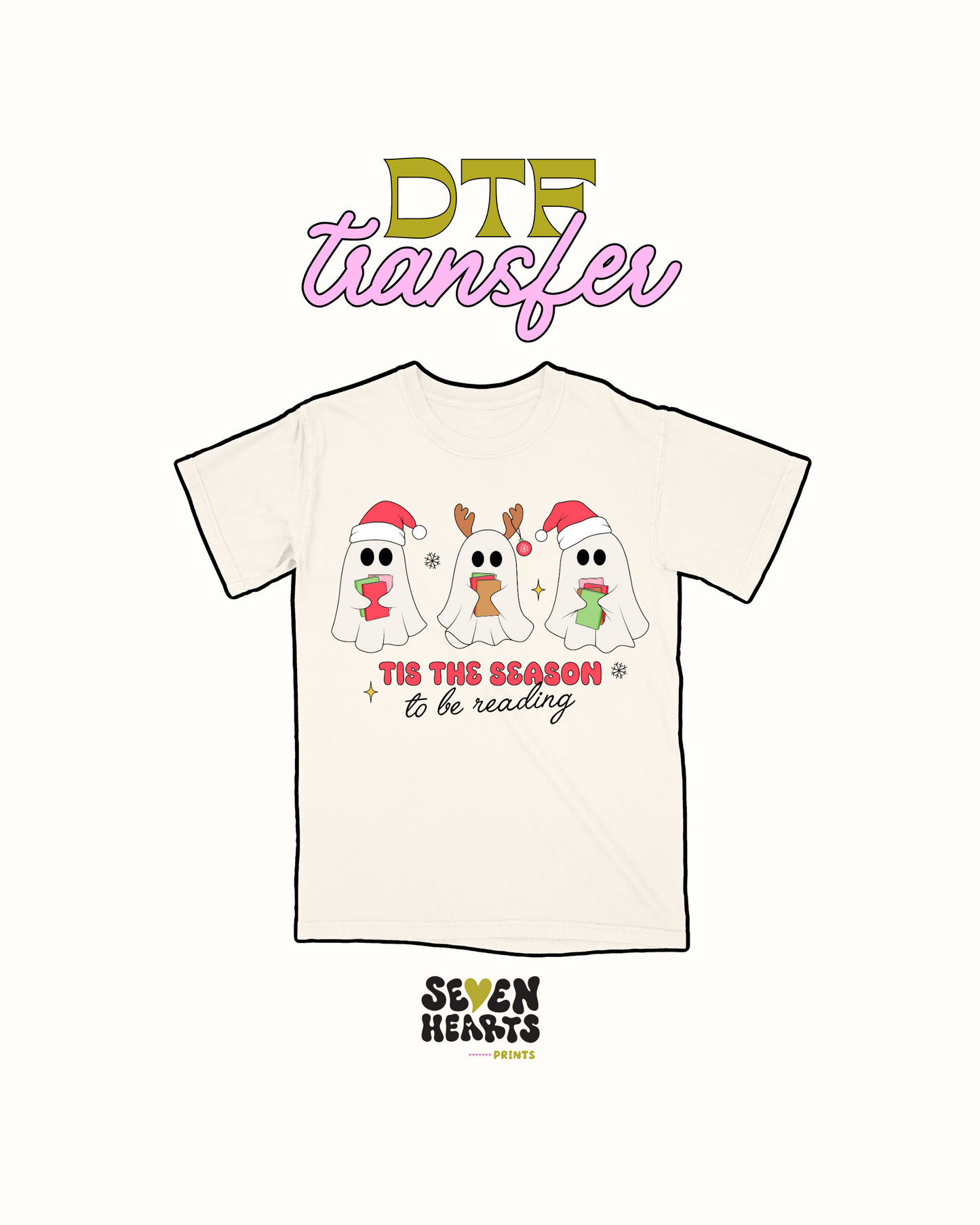 tis the season to be reading - DTF Transfer