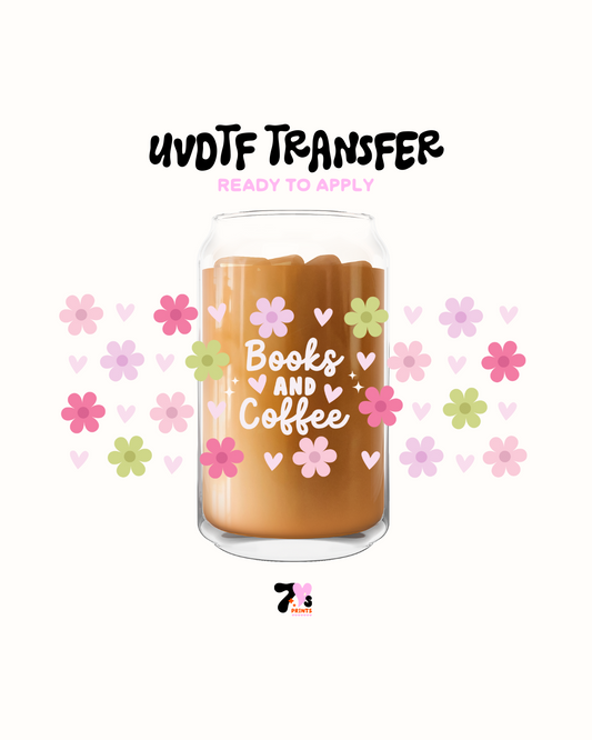 Books and coffee - UVDTF Wrap