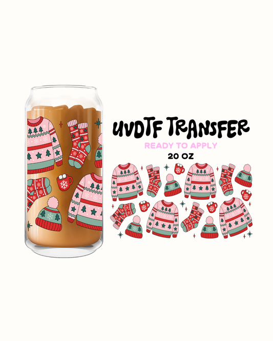 Christmas Sweaters- UVDTF 20oz Cup Wrap