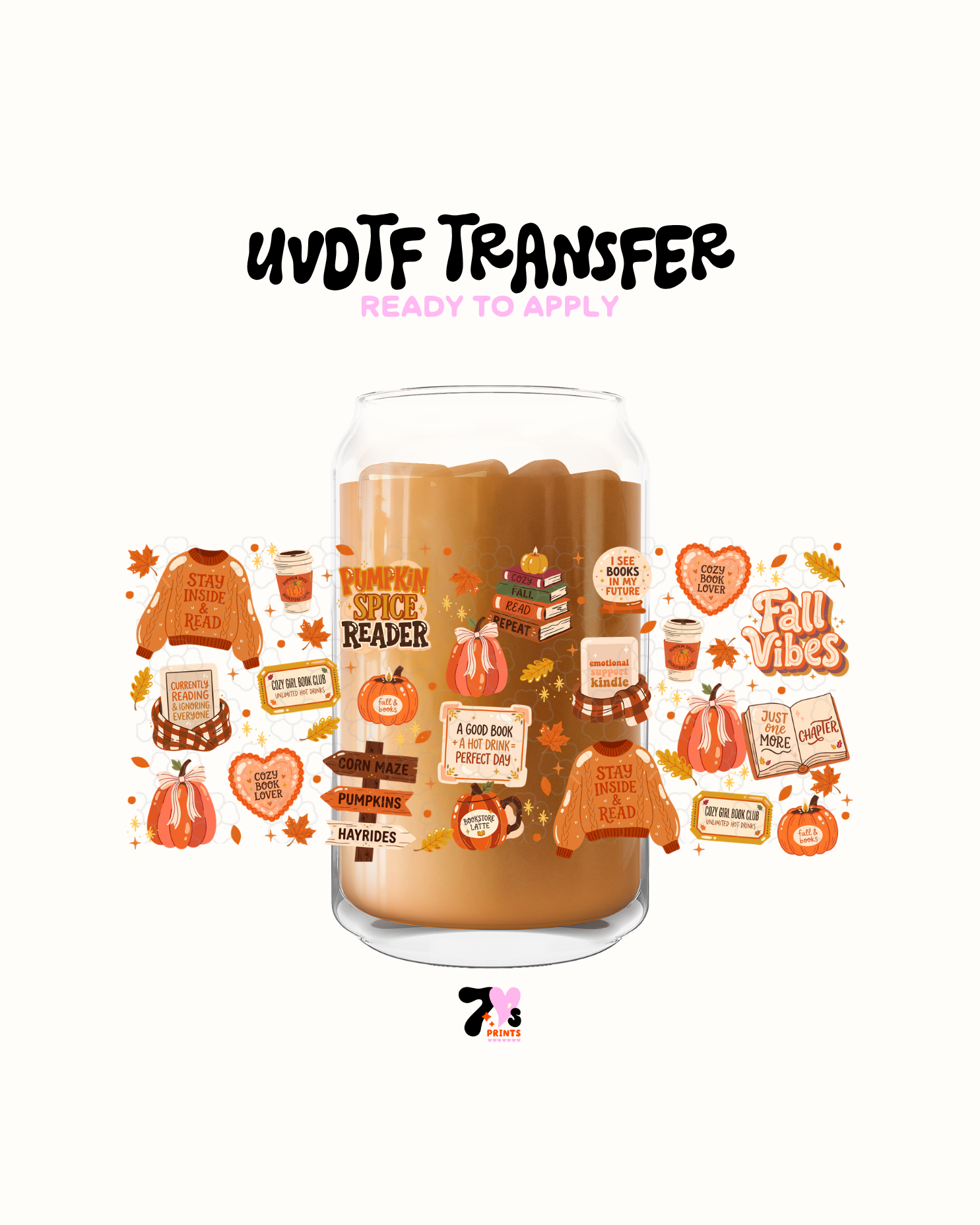 Pumpkin spice reader- UVDTF Wrap