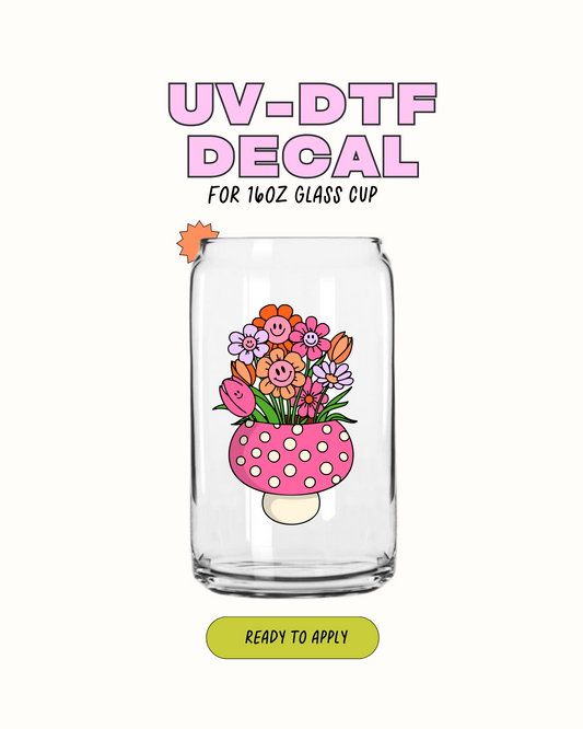 Linda base de flores - UVDTF 