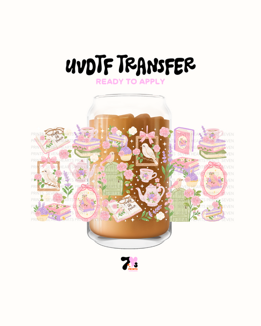 Coquette and books - UVDTF Wrap