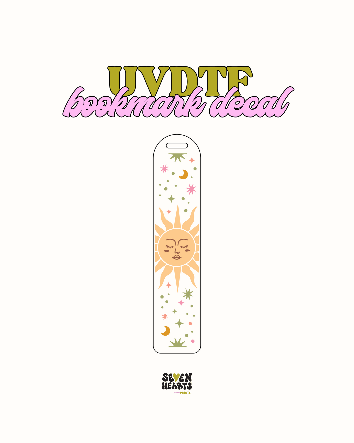 Sunny days - UVDTF Bookmark Decal