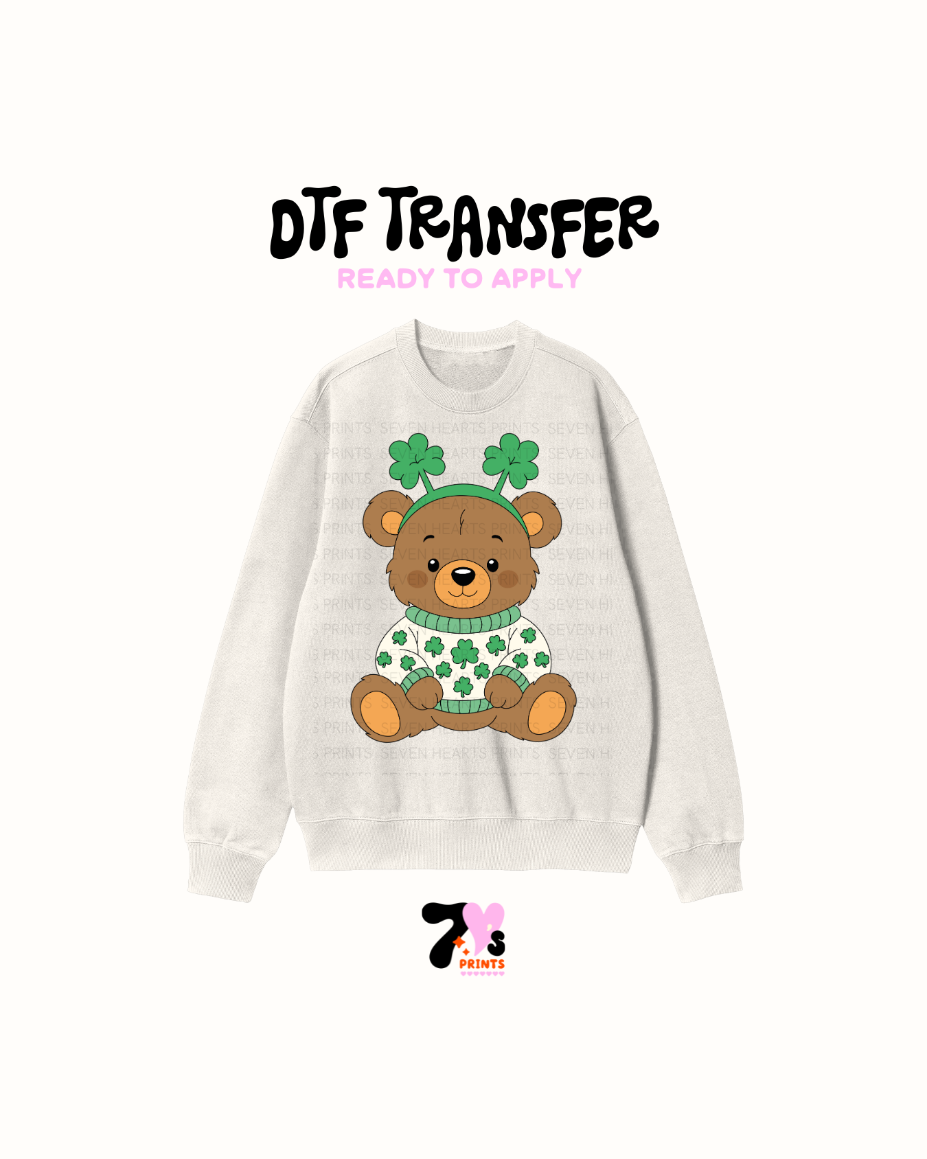 Lucky Cute Bear - DTF Transfers
