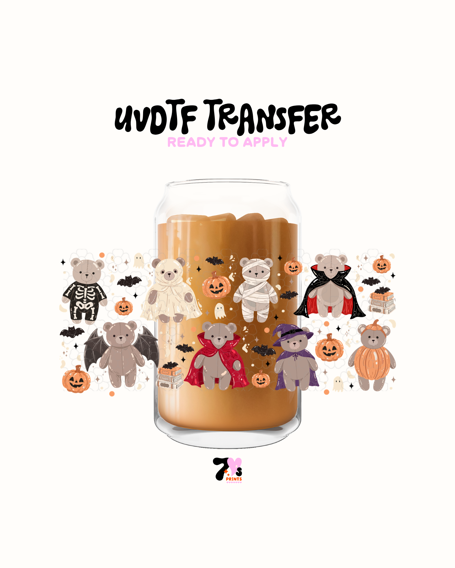 Scary bear and friends - UVDTF Wrap