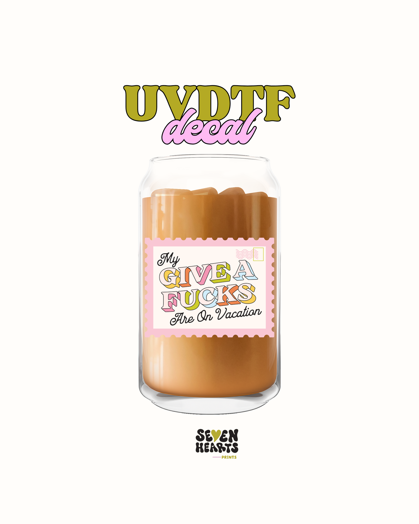 My Gives a F are on vacation - UV DTF