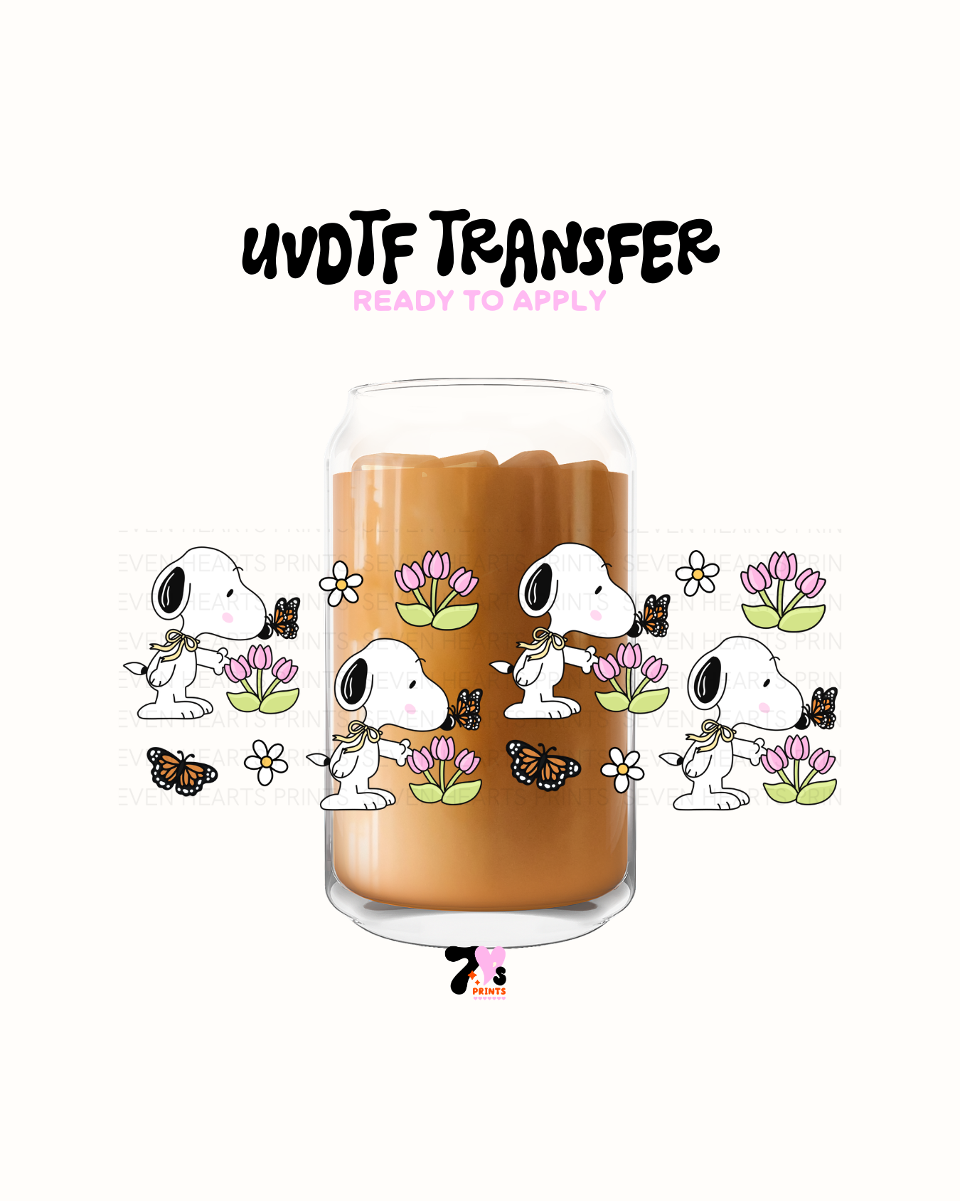 Spring snoopy- UVDTF Wrap