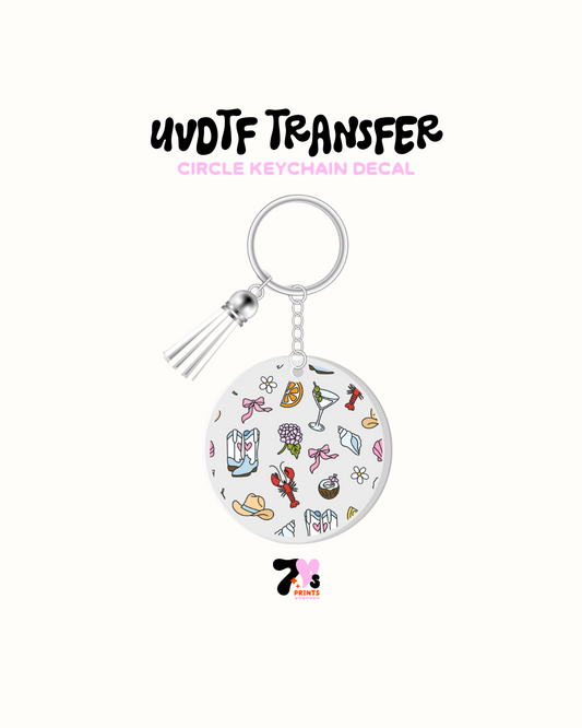 Coastal girl - Round Keychain