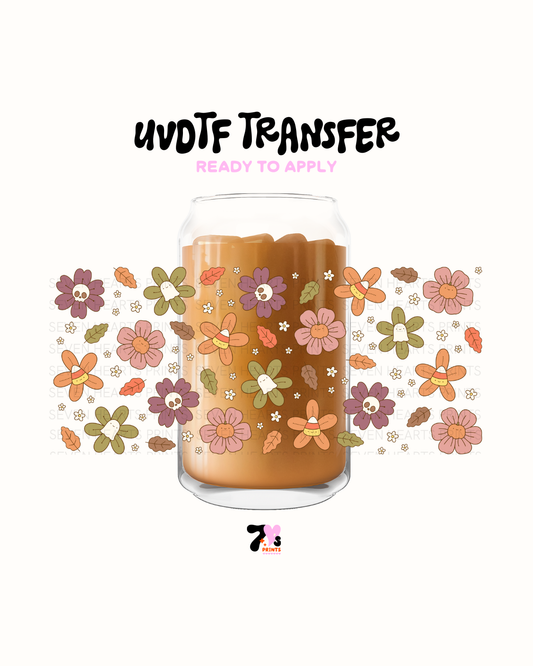 Skull flowers  UVDTF Wraps