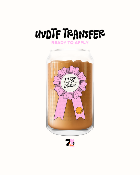 Tick tock shop pink - UVDTF Decal