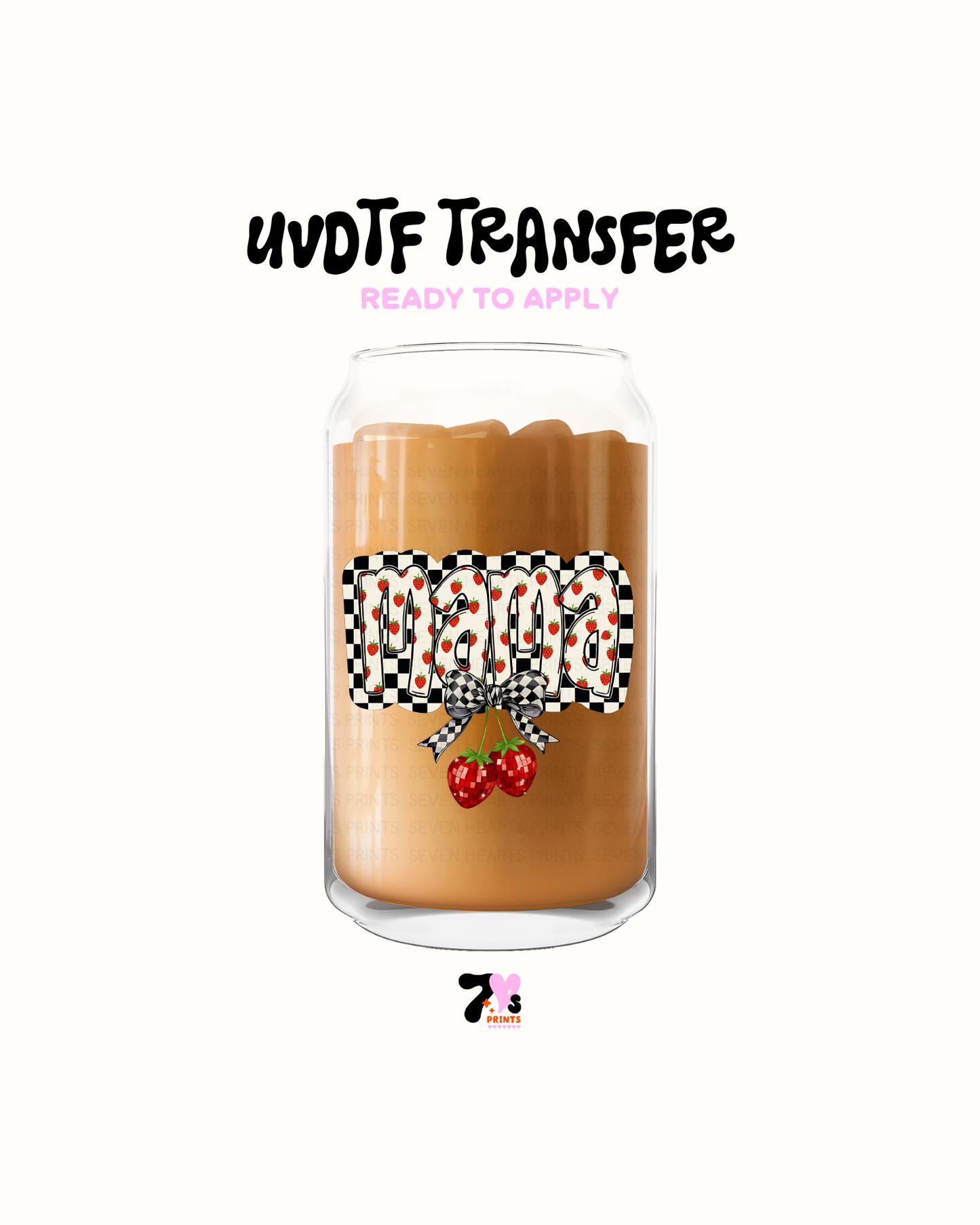 MAMA cherry disco - UVDTF Decal