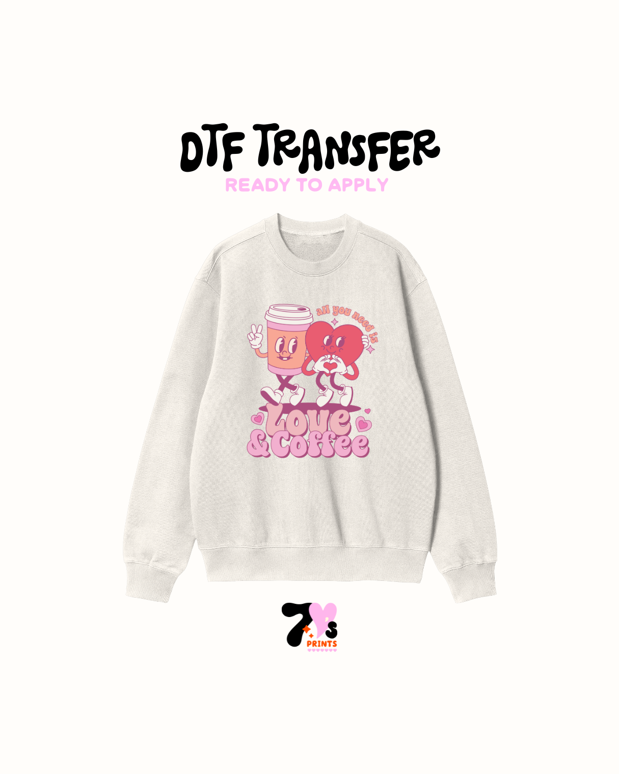 Love and coffee - DTF Transfer