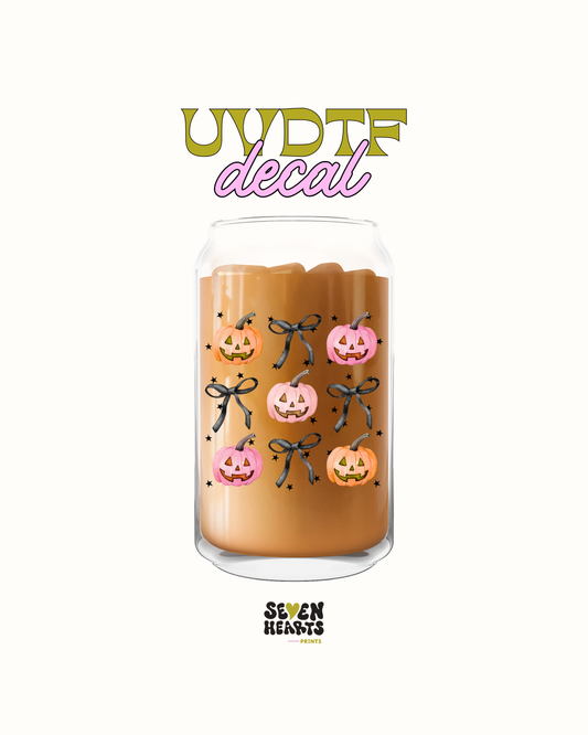 Pumkins and bows - UVDTF