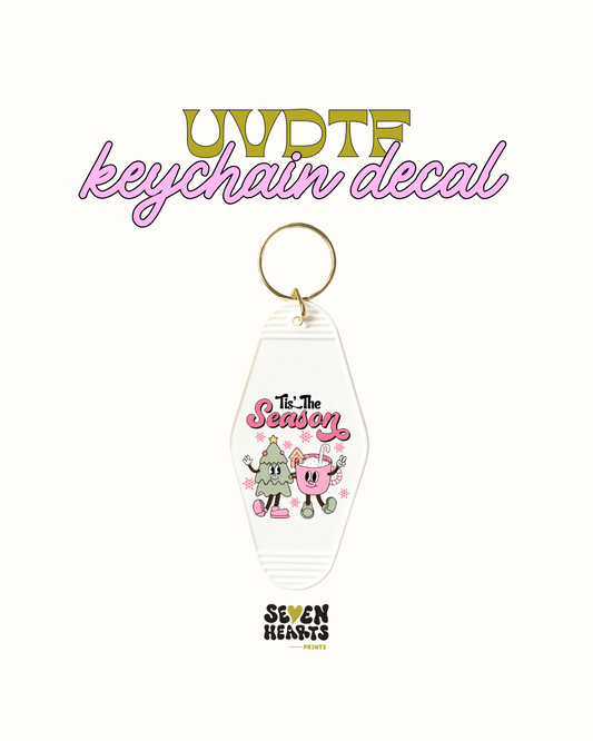 Tis  season- Keychain Decal Set of 5 UVDTF