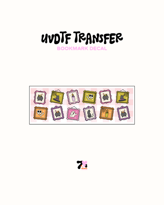 Spooky stamps  - UVDTF Bookmark Decal