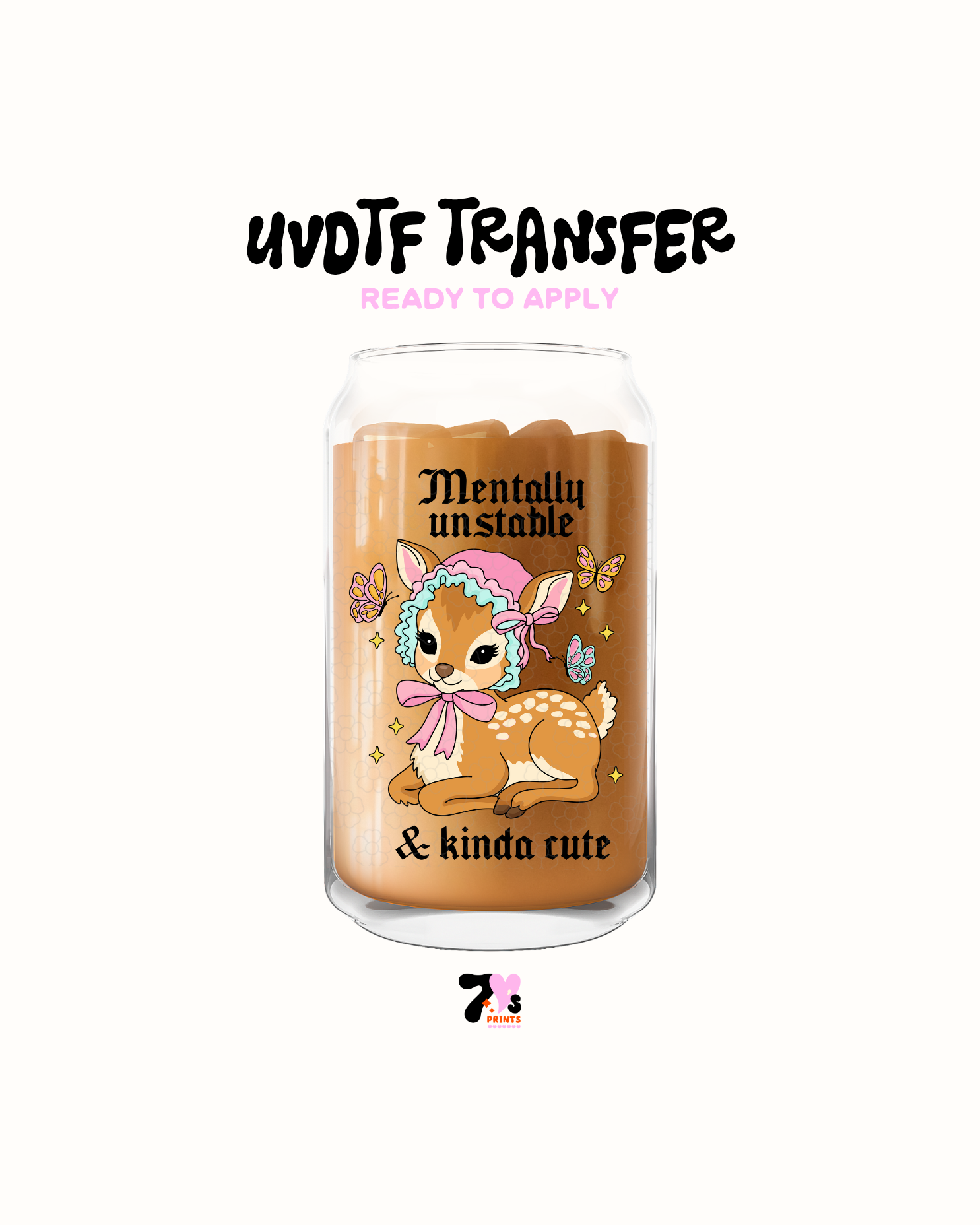 Mentally unstabled- UVDTF Decal