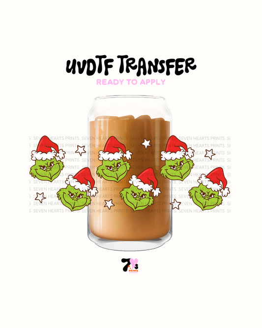 Green character on xmas - UVDTF Wraps