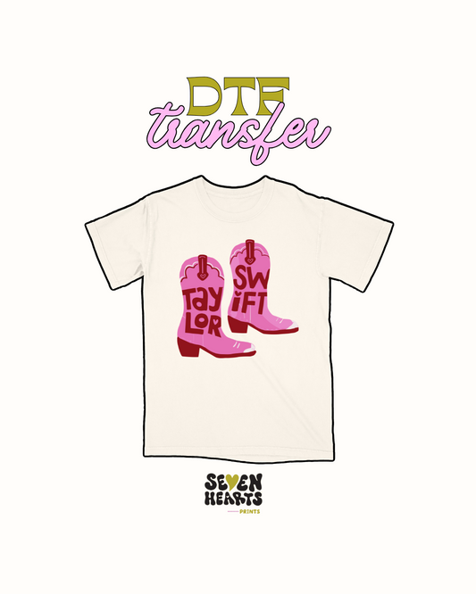 Swifty boots - DTF Transfer