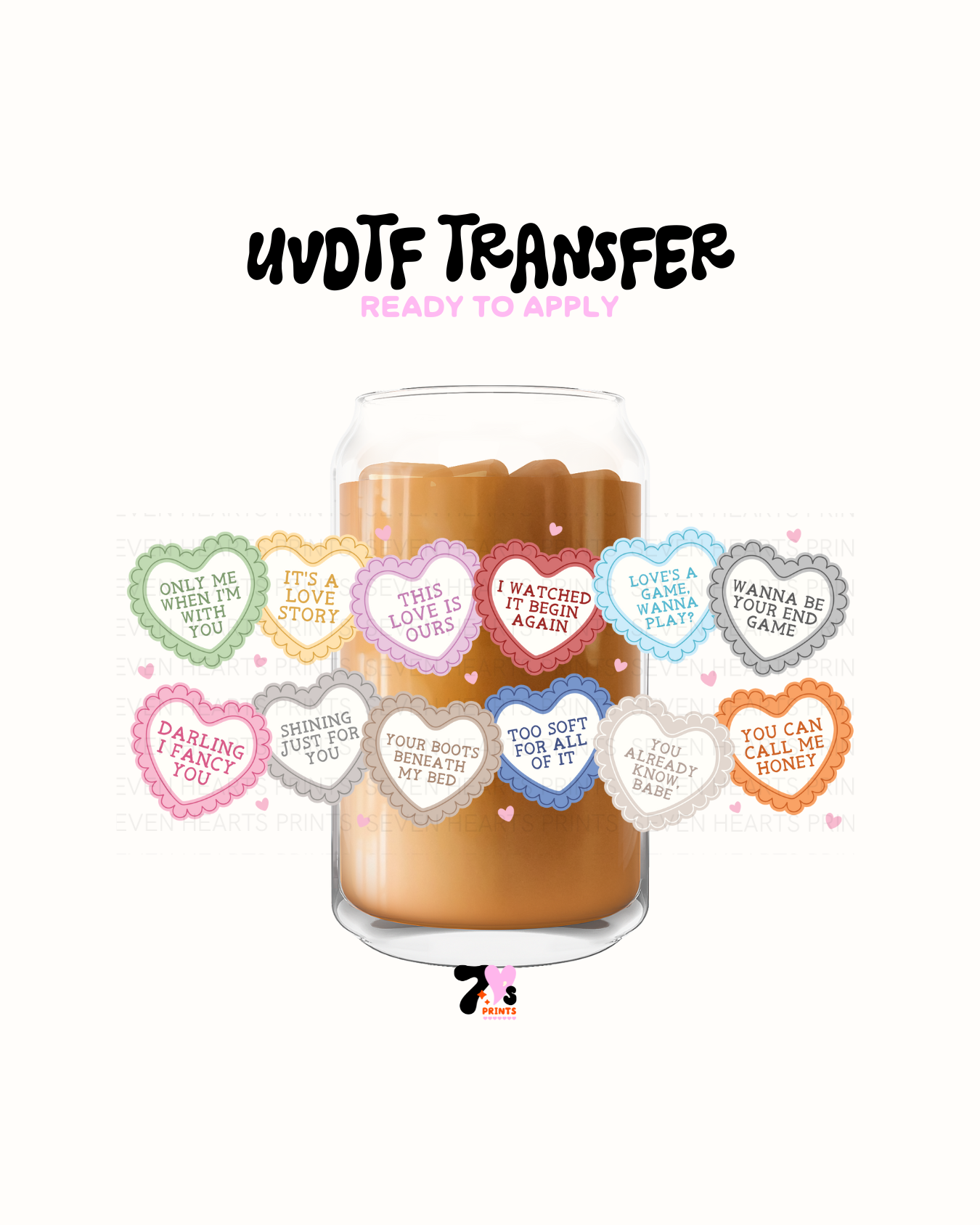 Valentines Lyrics - UVDTF Wrap