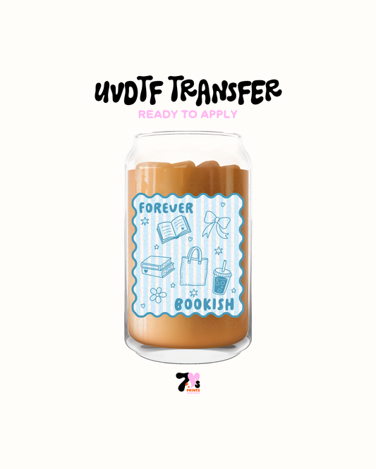 Forever Bookish (Blue) - UVDTF Decal