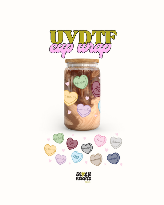 Eras tour corazones - UV DTF