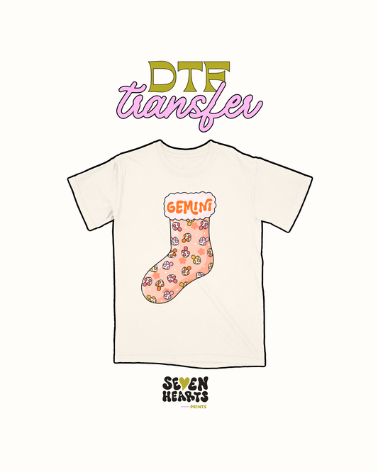 Zodiacs xmas stockings - DTF Transfer