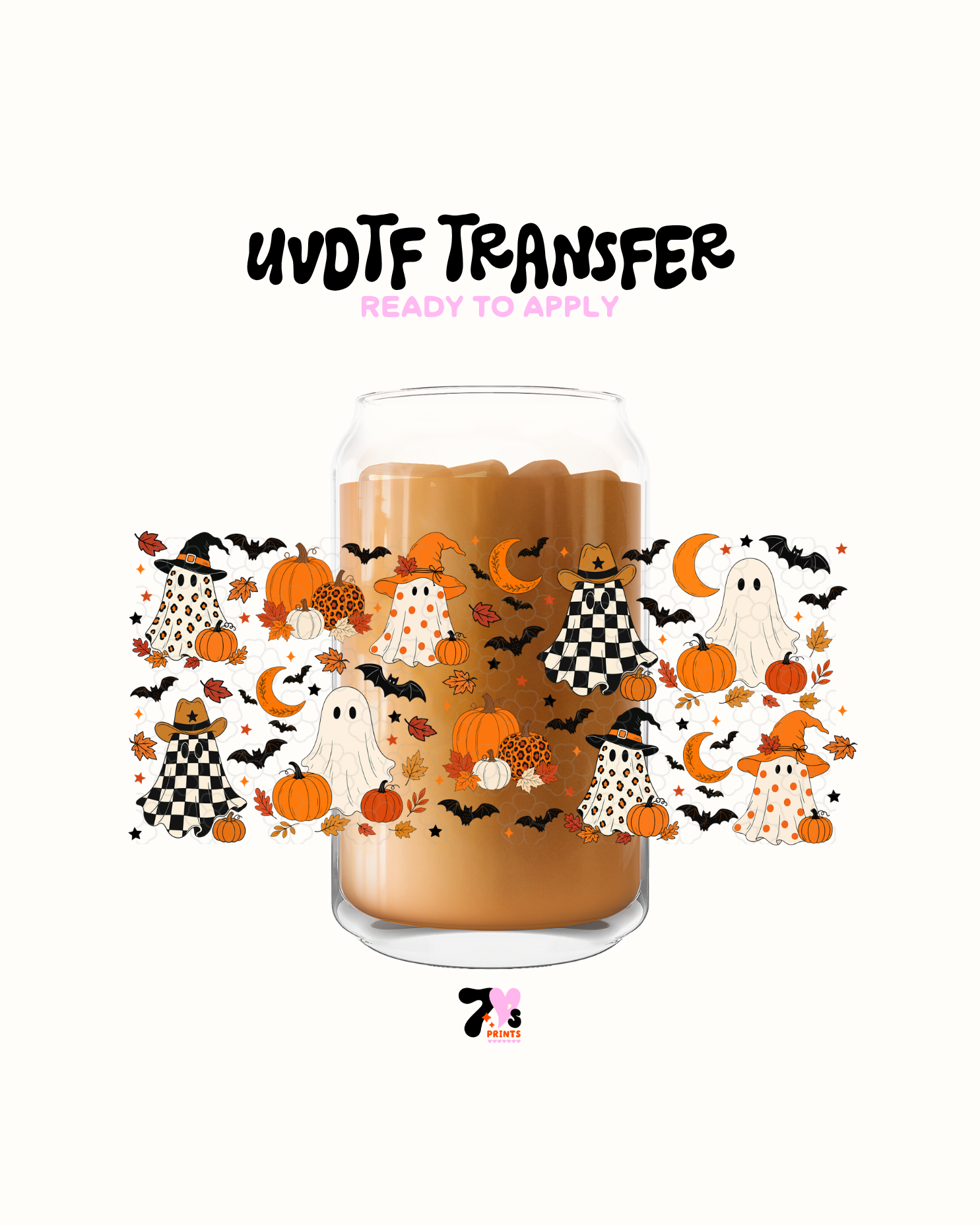 Checkers scary ghost- UVDTF Wrap