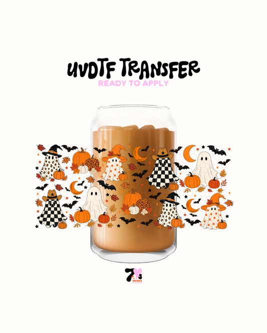 Checkers scary ghost- UVDTF Wrap