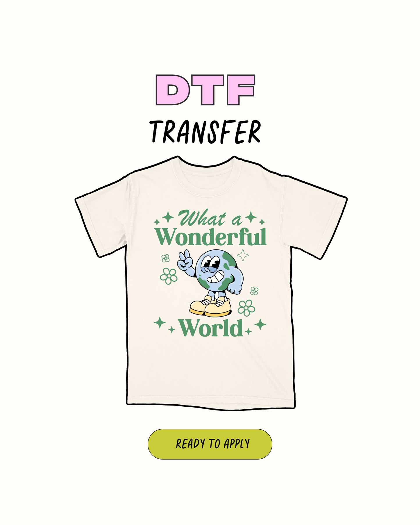 Qué mundo tan maravilloso - Transferencia DTF