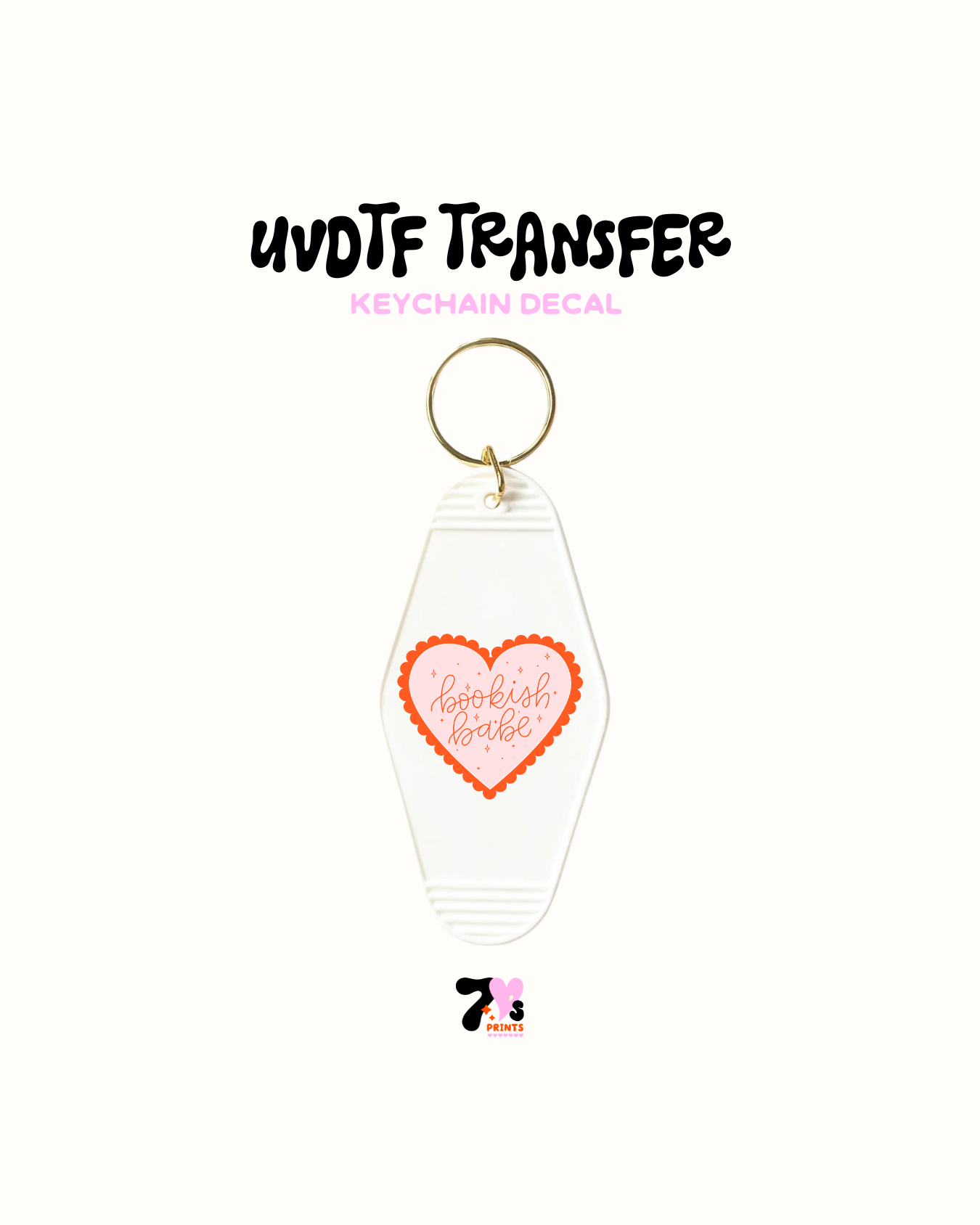 Bookish Babe Oarnge - UVDTF Keychain