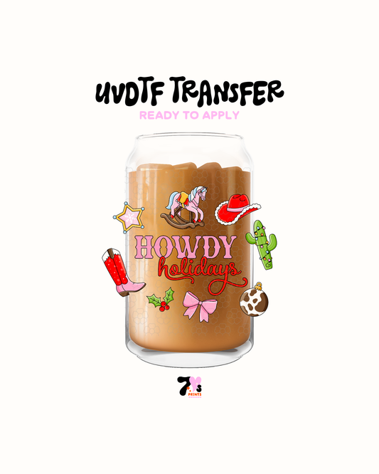 Howdy Holidays - UVDTF Decal