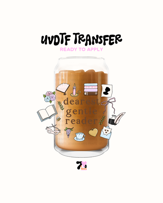 Dearest Gentle reader - UVDTF Decal
