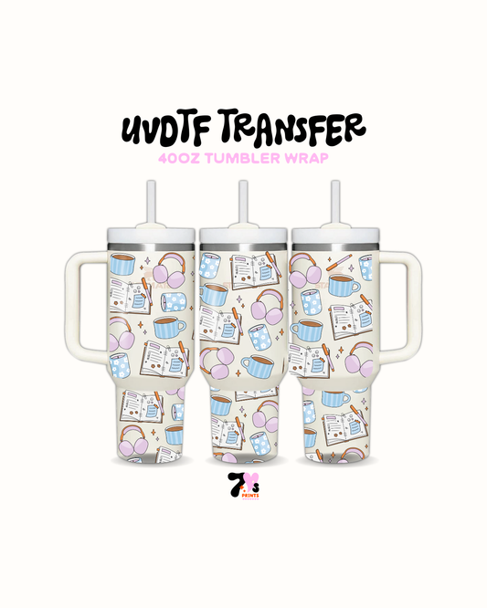 Reading book club - UVDTF Wrap