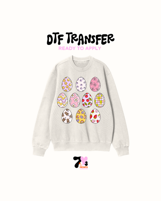 Retro eggs - DTF Transfer