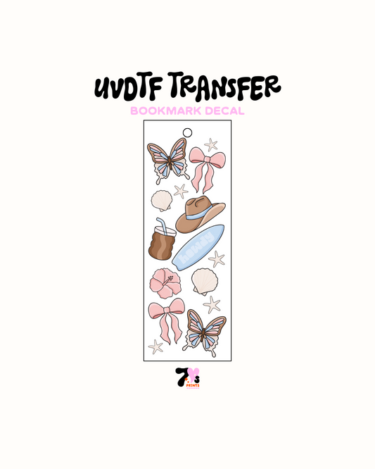 Coastal cowgirl - UVDTF Bookmark Decal