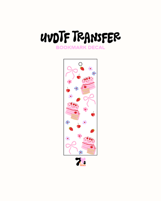 Cake - UVDTF Bookmark Decal
