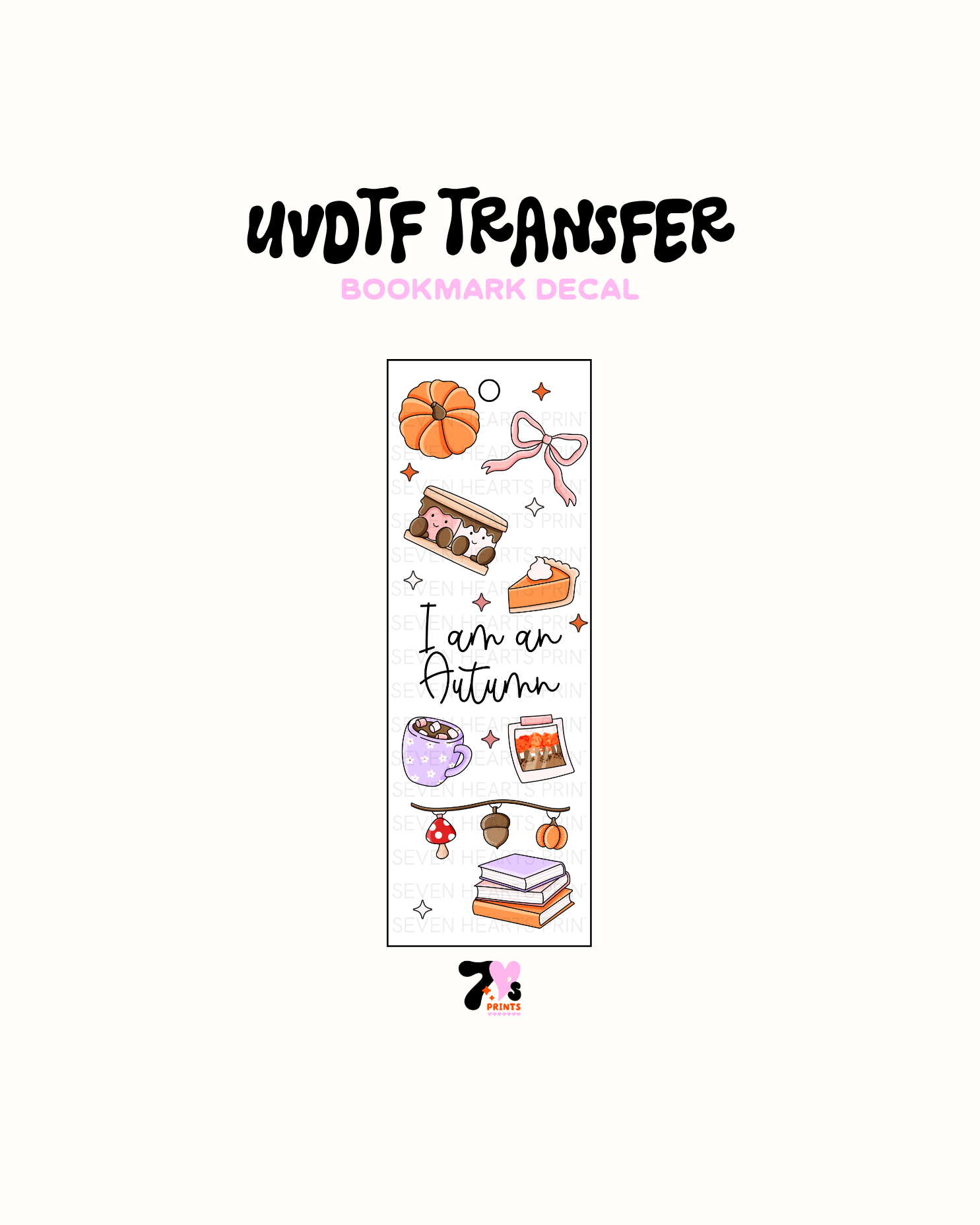 UVDTF Bookmark Decal #356