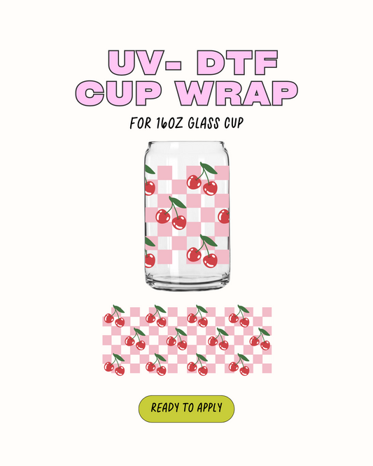 Cherry Checkered - UV DTF